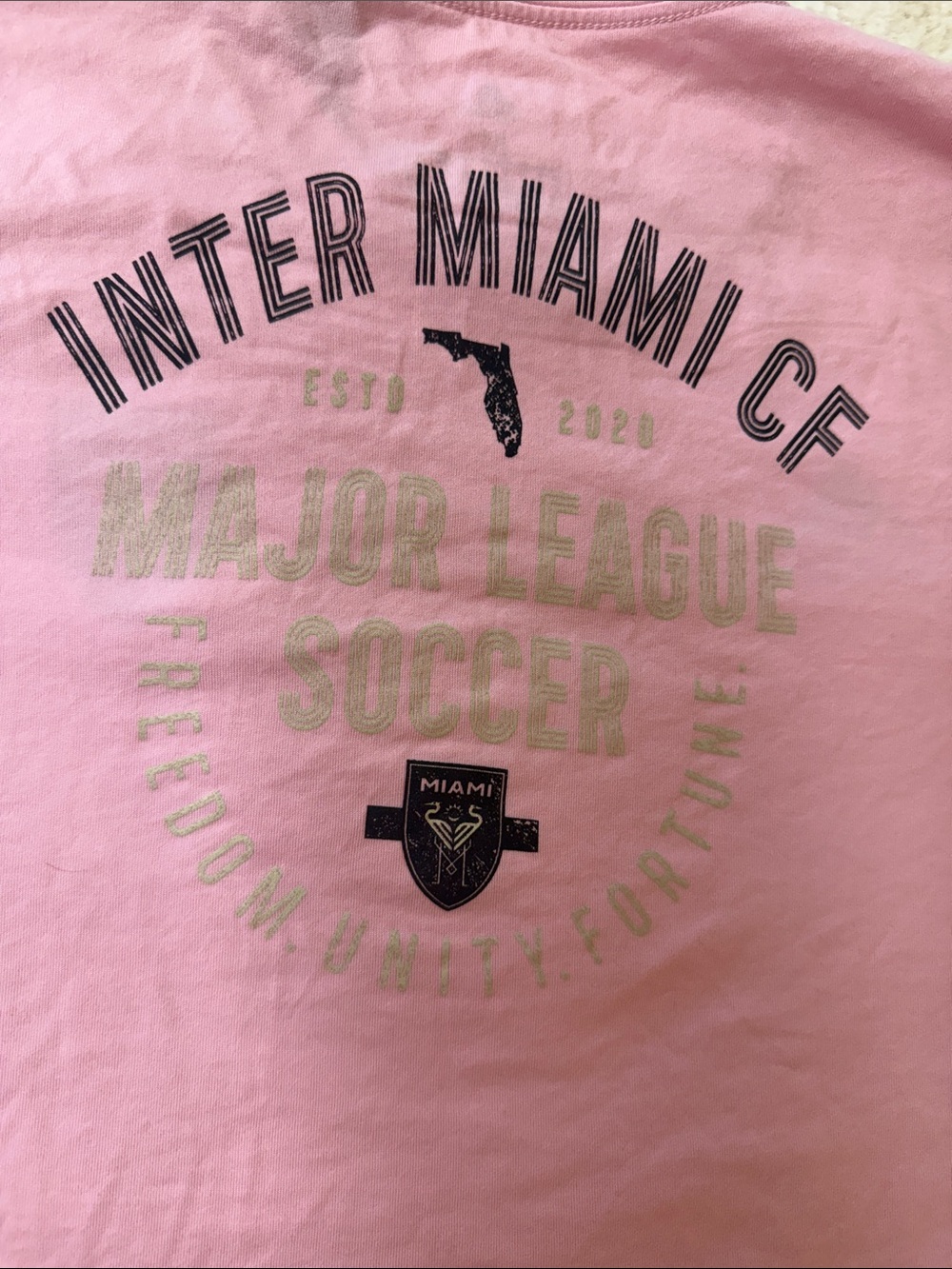 adidas Pink Miami Crest Short Sleeve Tee